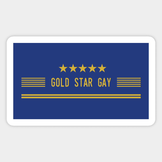 Gold Star Gay Magnet by JasonLloyd